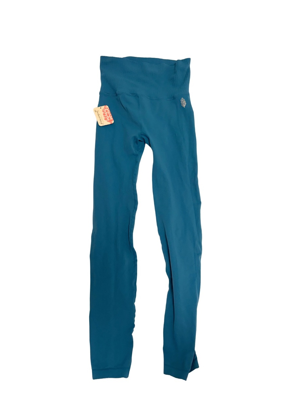 NWT FP Movement Blue Teal Good Karma Leggings Yoga Activewear XS S - Picture 2 of 6